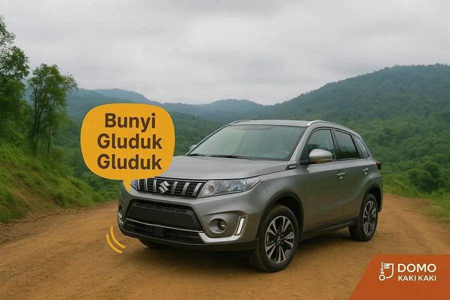 kaki kaki mobil bunyi gluduk gluduk lembang