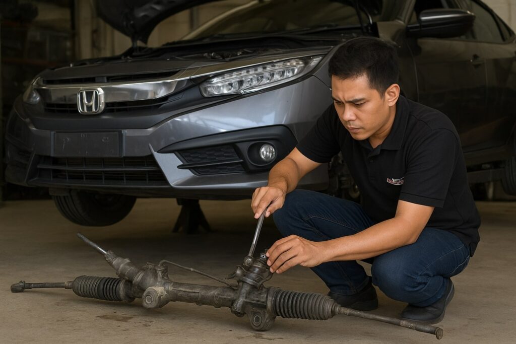 rack steer rusak pondok aren