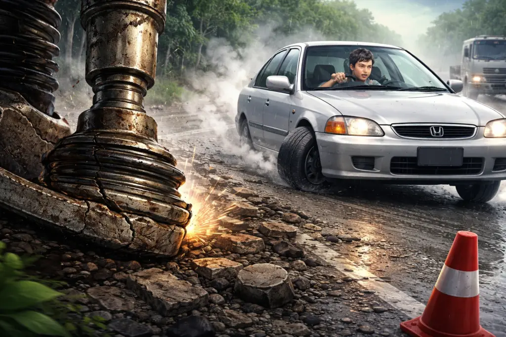 ball joint macet bansir laut