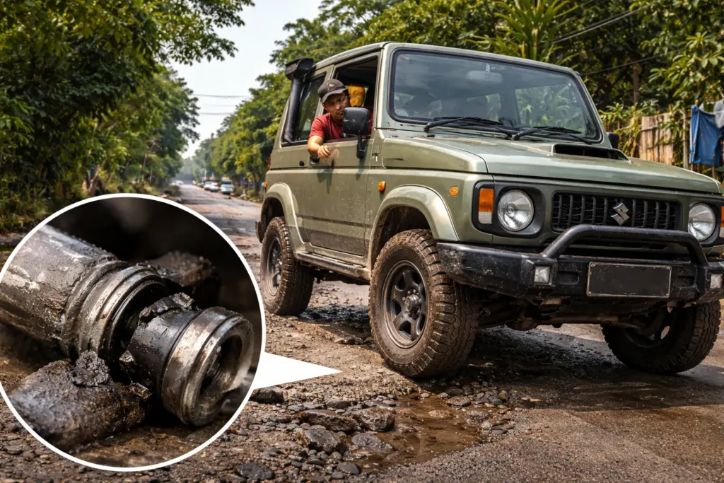 bushing arm pecah bansir laut