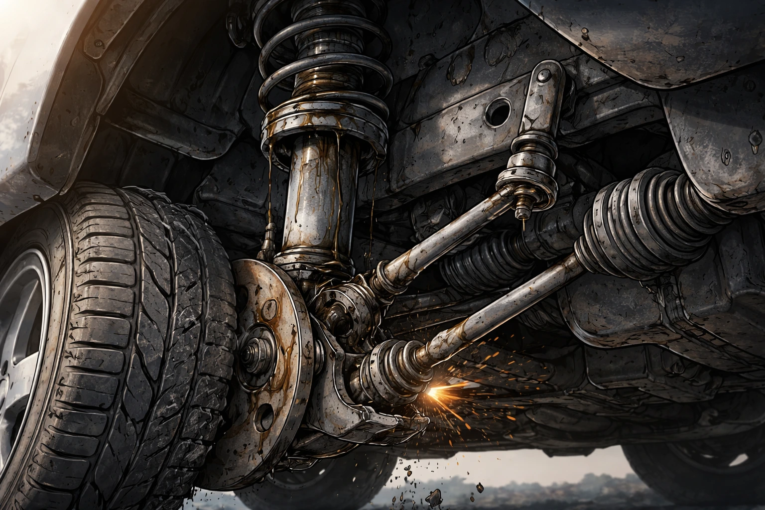 kaki-kaki mobil lemah bansir laut