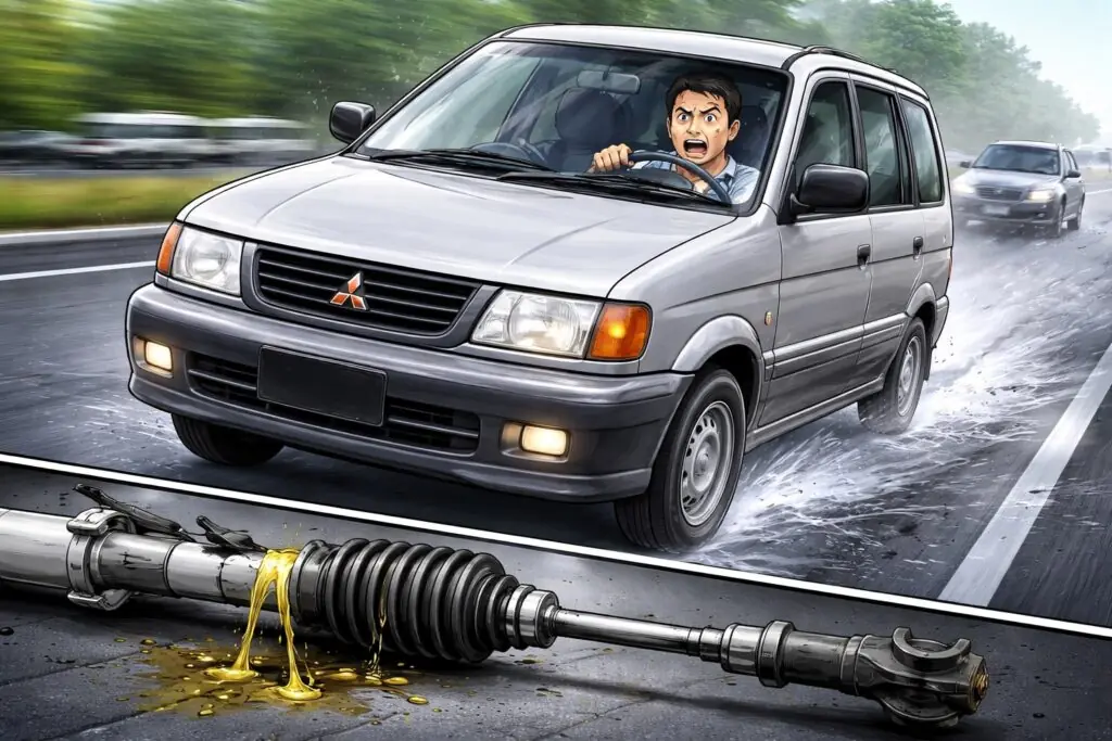 rack steer bocor bansir laut