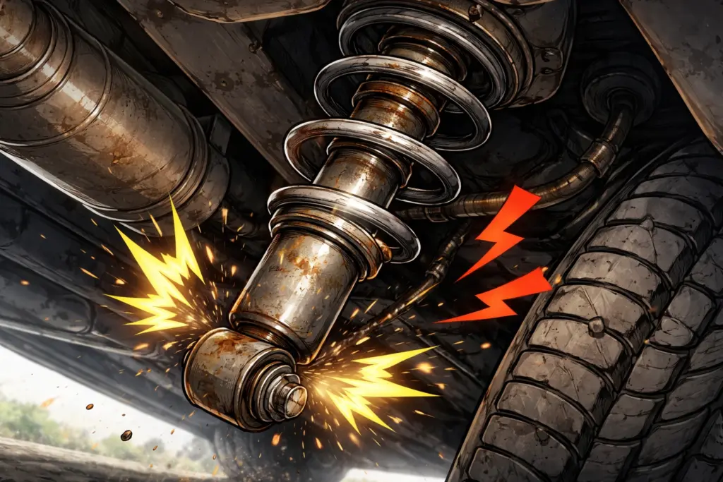 shockbreaker keras dan bunyi jedug bansir laut