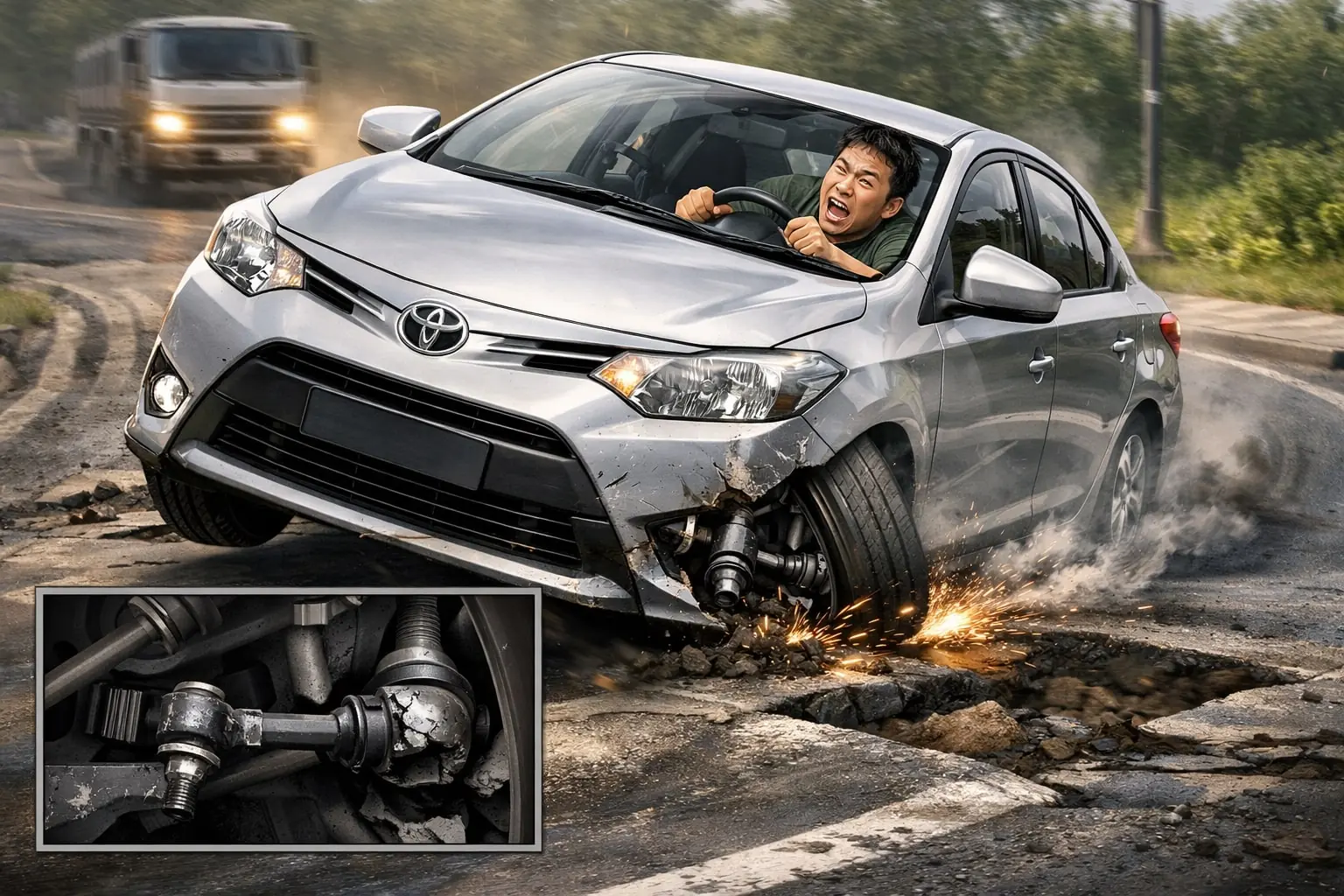 stabilizer link rusak bansir laut