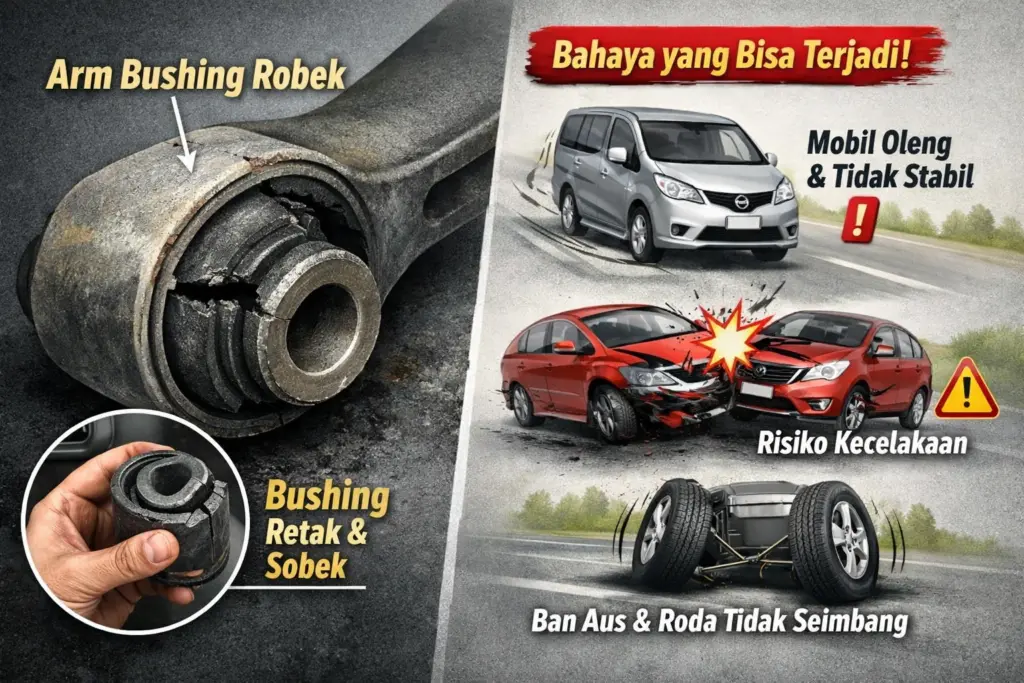 Arm Bushing Robek Siantan Hilir
