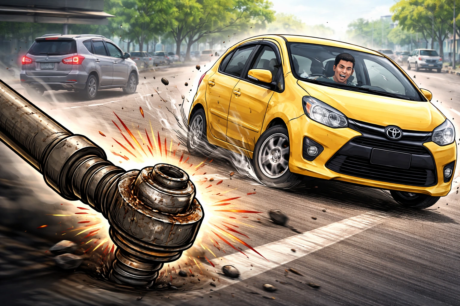 Tie Rod Rusak siantan hilir