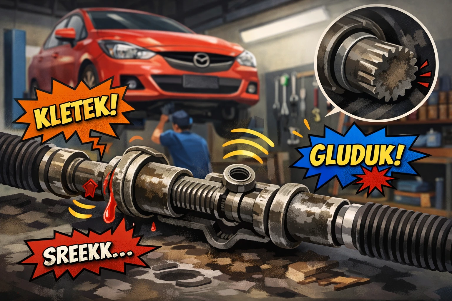 racksteer mobil Bekasi