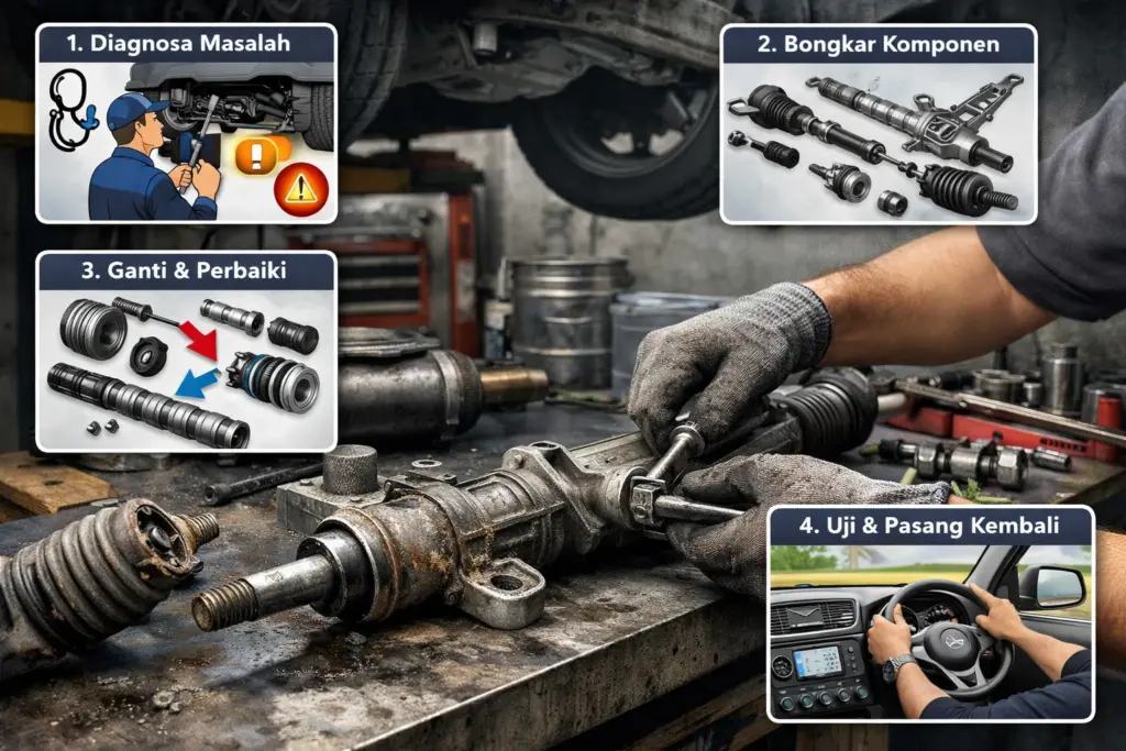 racksteer mobil Depok