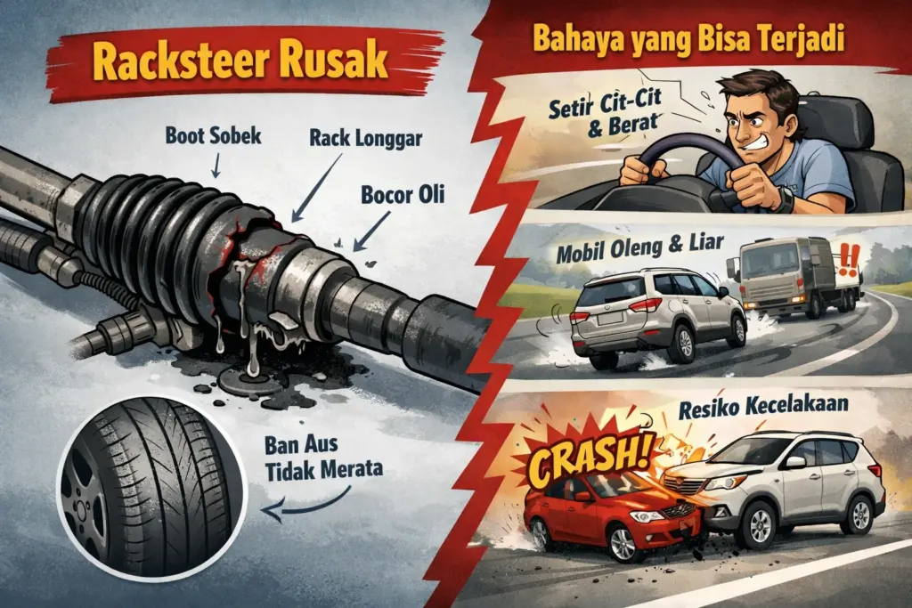 racksteer mobil Tangerang