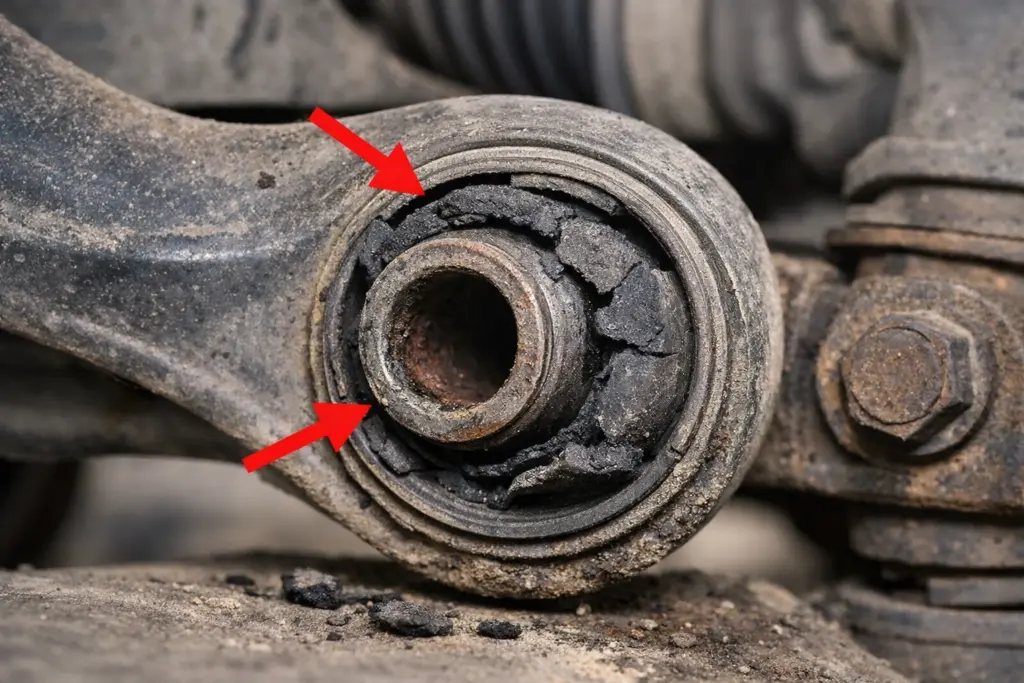 Bushing Arm Aus atau Pecah Paritmayor