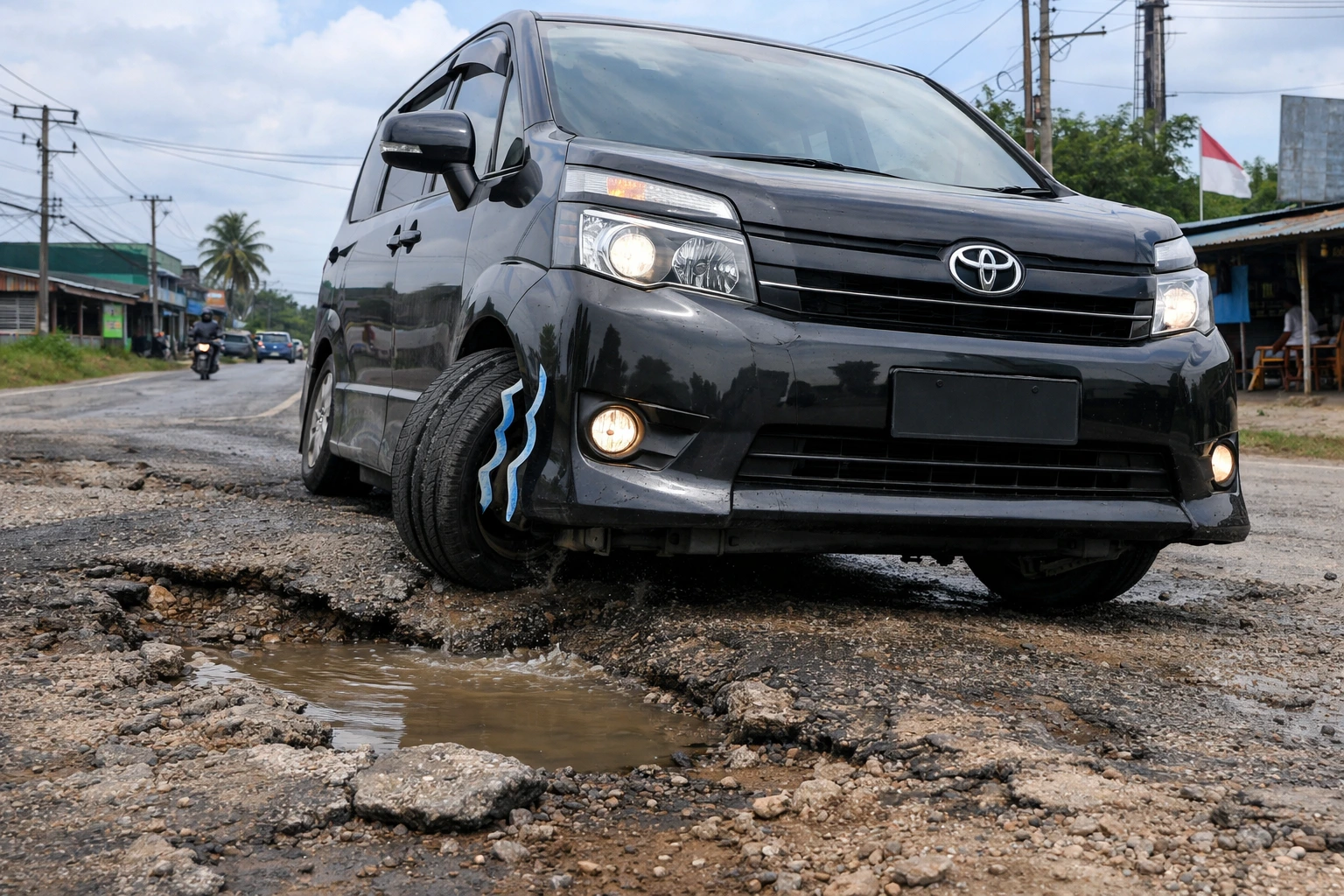 kaki-kaki mobil lemah dan tidak stabil paritmayor