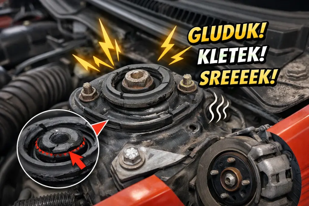 karet support shockbreaker rusak paritmayor