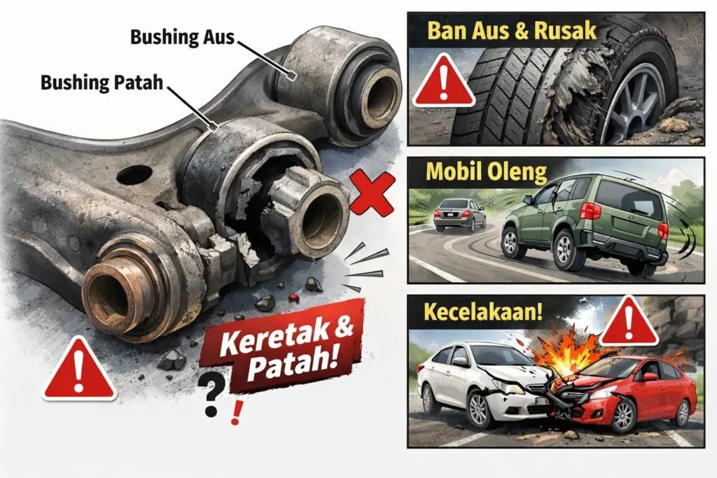 service bushing arm bansir laut