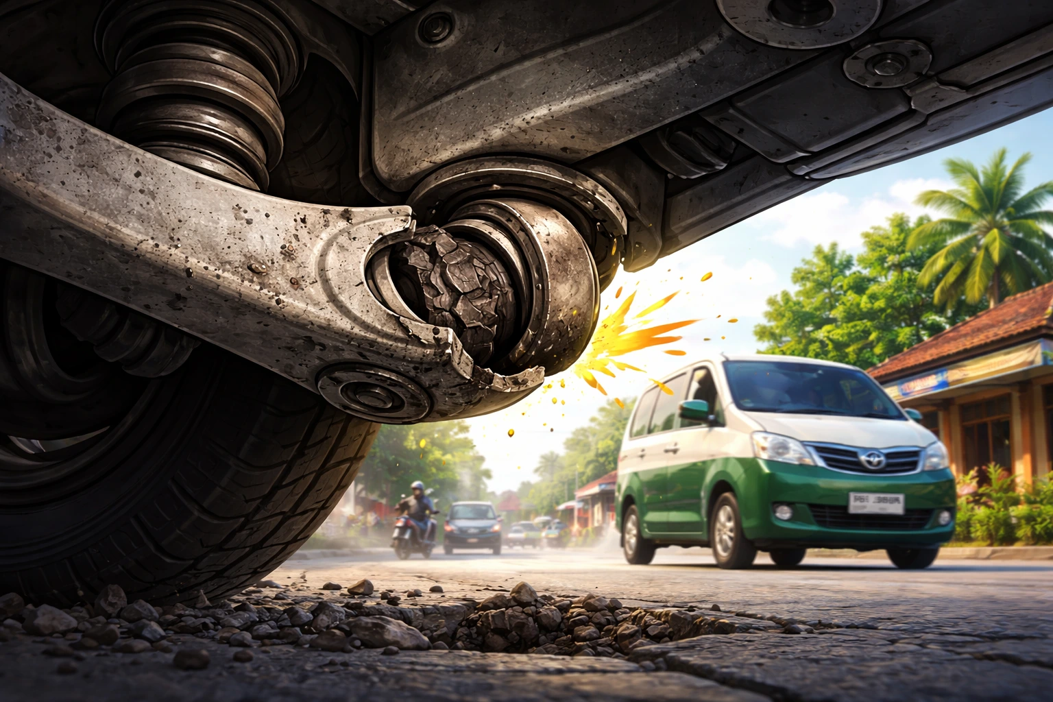 perbaikan bushing arm aus saigon