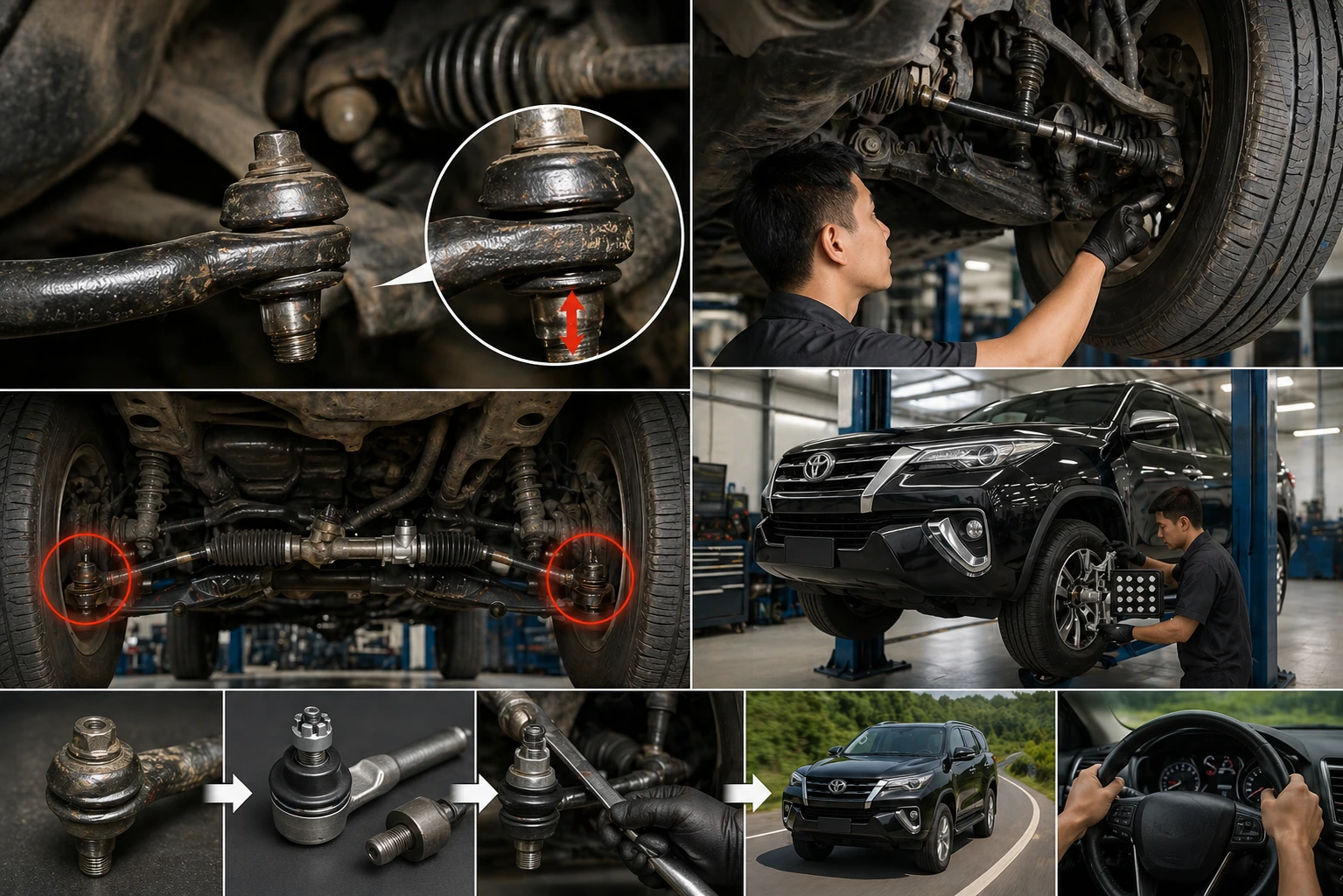 perbaikan long tie rod oblak tambelansampit pontianak