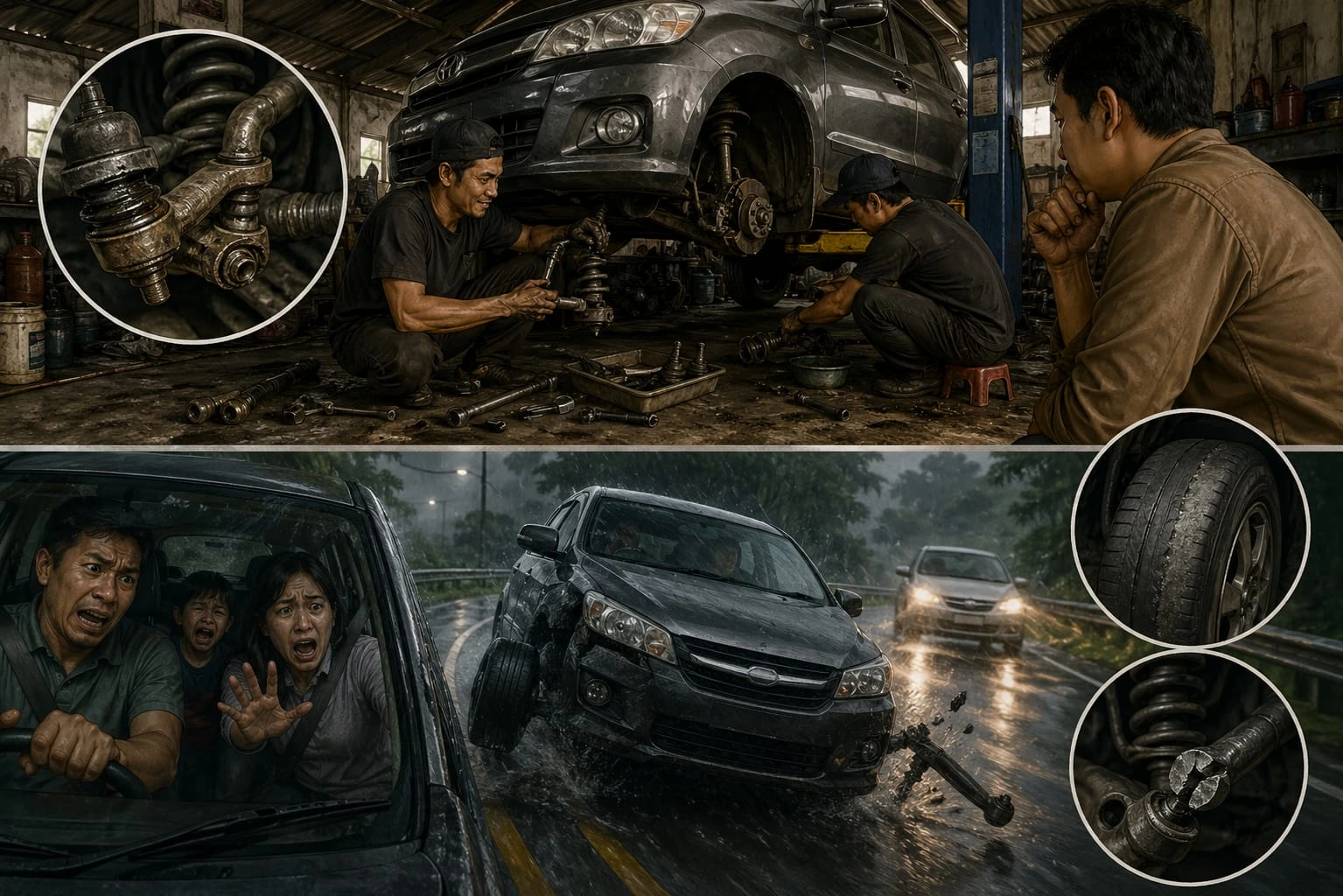 service kaki-kaki mobil bermasalah tambelansampit